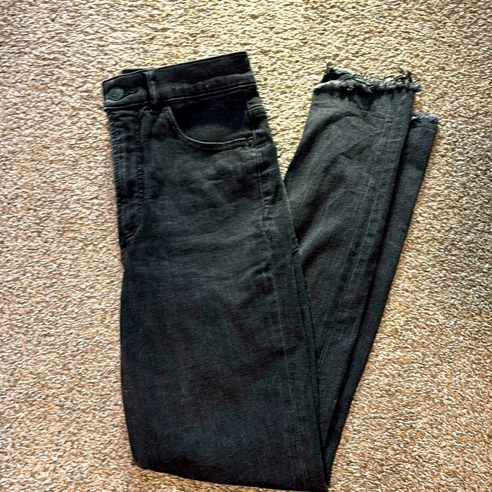 Express High Rise Denim Perfect Ankle Legging Jeans